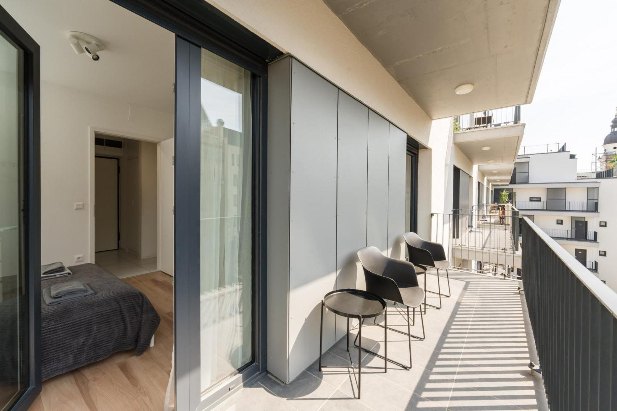 Brand New Modern Apartment-2 Rooms-Balcony-Garage Budapest Exterior foto